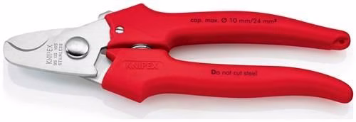 Detailbild 4008523 Kabelschere Länge 165 mm Kopf poliert Kunststoff umspritzt KNIPEX
