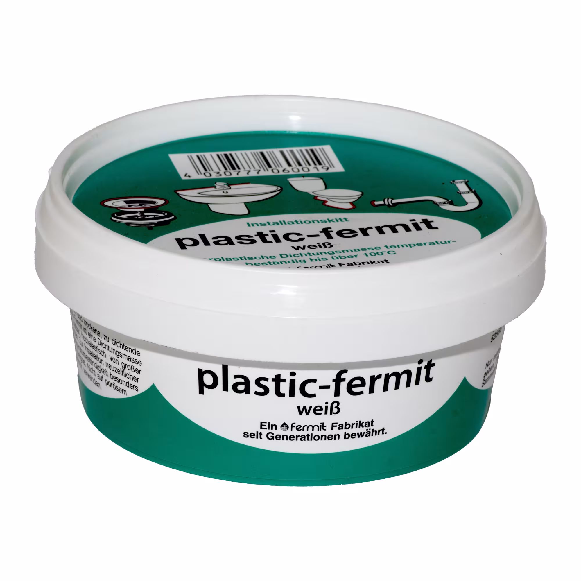 Fermit 250g Plastik Fermit weiß von der Marke Fermit Fermit Plastik Fermit weiß Typ Ausführung: 250g aus der Kategorie Dichtmittel mit der Artikelnr. 6001