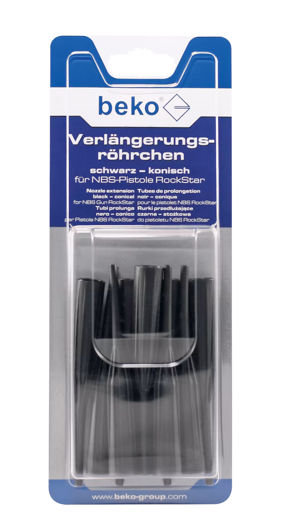 Verlängerungsröhrchen, schwarz, konisch für NBS-Pistole RockStar aus der Kategorie Kartuschenpressen & Pistolen mit der Artikelnr. 907 751 015