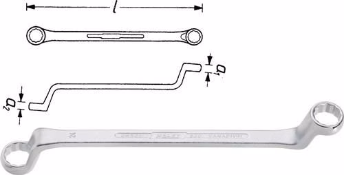 Doppelringschlüssel 630 6x7mm 165mm HAZET
