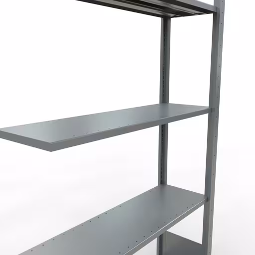 Produktbild Nr 14 des Artikels Anbauregal, Fachbodenregal Stecksystem MULTIplus85, 2000 x 1000 x 300 mm (HxBxT), 5 Fachböden, Längenriegel, verzinkt Abbildung Nr 14 des Artikels Anbauregal, Fachbodenregal Stecksystem MULTIplus85, 2000 x 1000 x 300 mm (HxBxT), 5 Fachböden, Längenriegel, verzinkt aus der Produktgruppe Stecksystem von der Marke Schulte Lagertechnik