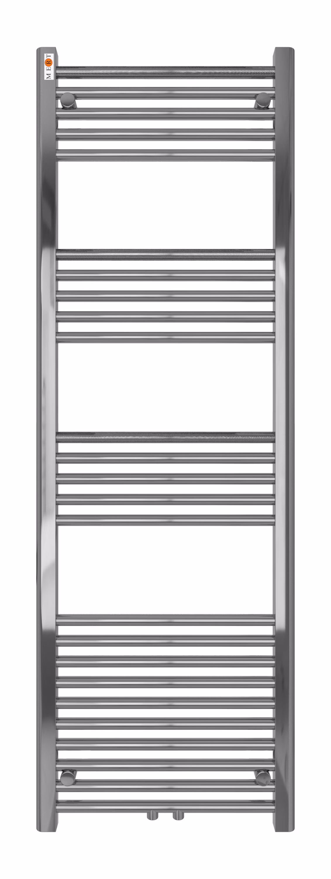 MERT Comfort Badheizkörper Chrom gerade, 500x1500mm, Mittelanschluss