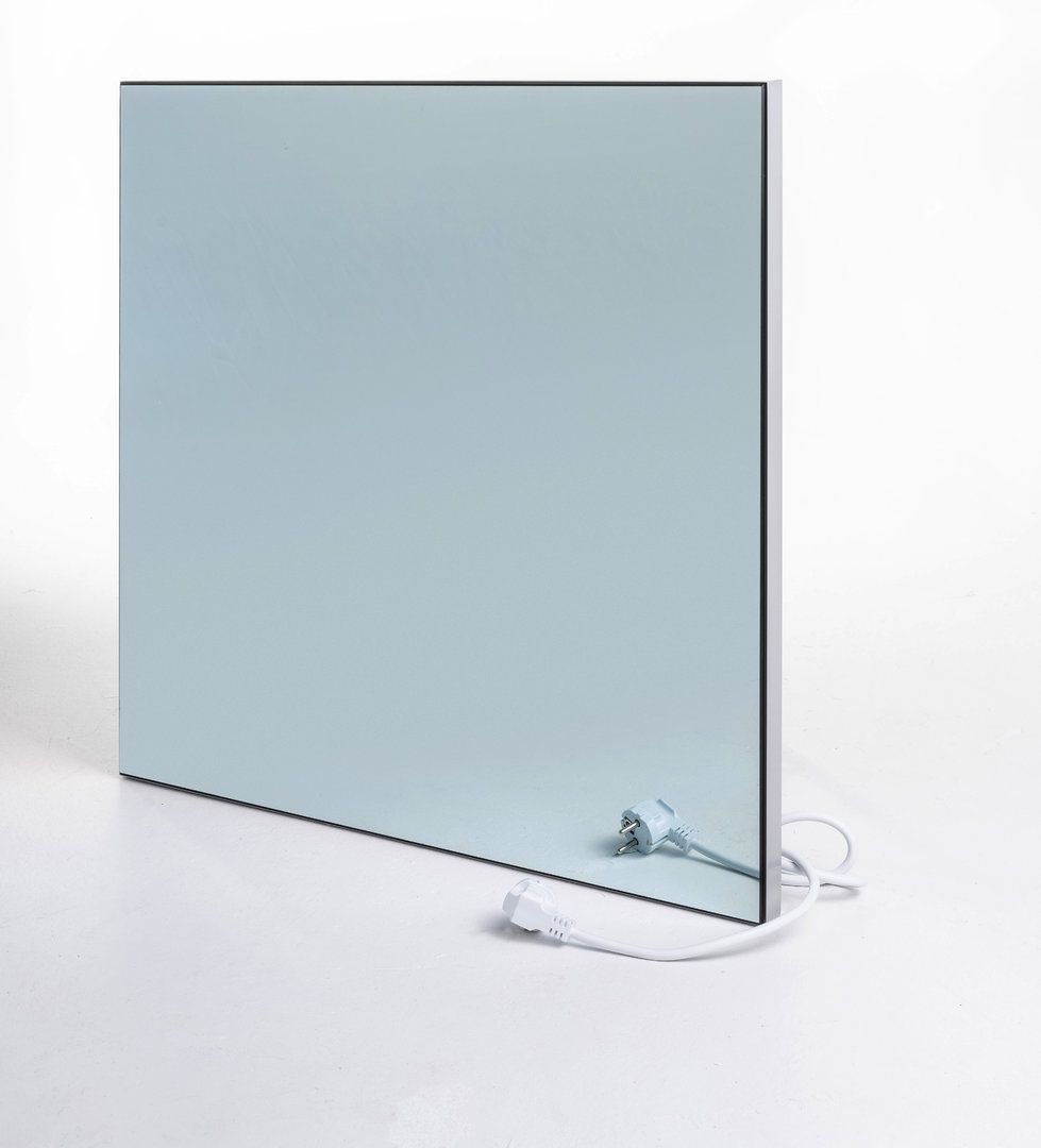 Infrarotheizung Glas Spiegel 900 Watt, 1220x620x25 mm von GeMeTherm Infrarotheizung Glas Spiegel aus der Kategorie Infrarotstrahler und Paneele mit der Artikelnr. IHP-S-0900, Weißes Brett, Weißes Brett, Weißes Brett