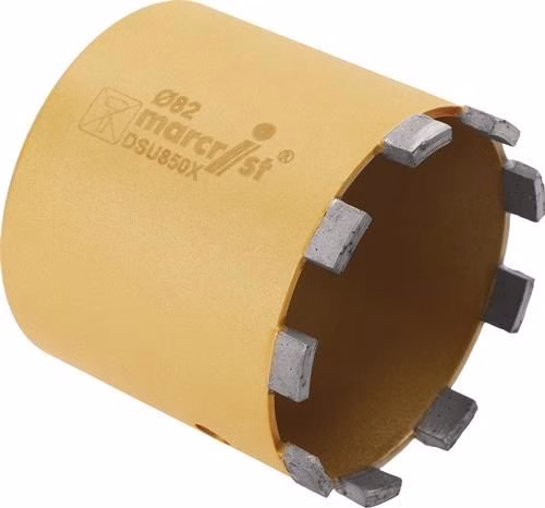 Foret universel, diamètre 82 mm, longueur utile 62 mm, longueur totale 90 mm, soudé, marque MARCRIST Scie cloche universelle, diamètre 82 mm, longueur utile 62 mm, longueur totale 90 mm, soudée, MARCRIST, de la catégorie scies cloches, référence 4000865540