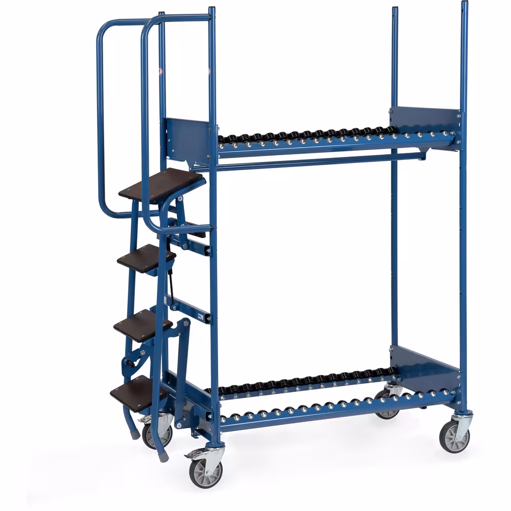 Reifen-Kommissionierwagen 4562 Reifenträger mit robusten Rollenbahnen mit Durchfallsicherung zum leichten Verschieben geladener Räder und Reifen mit der Artikelnr. 4562 Reifen-Kommissionierwagen 4562 Reifenträger mit robusten Rollenbahnen mit Durchfallsicherung zum leichten Verschieben geladener Räder und Reifen von Fetra aus der Kategorie Transportsysteme