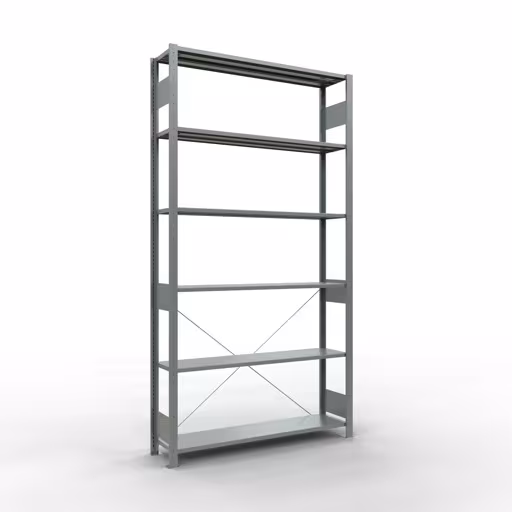 Stecksystem Grundregal 2500x1300x300 mm, Typ 150 kg, verzinkt von der Marke Schulte Lagertechnik aus der Produktreihe Stecksystem