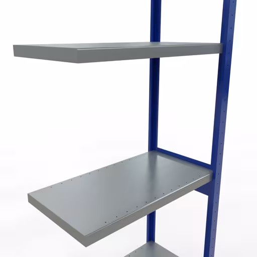 Anbauregal, Fachbodenregal Stecksystem MULTIplus250, 3000 x 750 x 400 mm (HxBxT), 7 Fachböden, Längenriegel, RAL 5010 enzianblau/verzinkt/verzinkt aus der Kategorie Anbauregal mit der GTIN 4004514282958 Anbauregal, Fachbodenregal Stecksystem MULTIplus250, 3000 x 750 x 400 mm (HxBxT), 7 Fachböden, Längenriegel, RAL 5010 enzianblau/verzinkt/verzinkt von der Marke Schulte Lagertechnik aus der Produktreihe Stecksystem