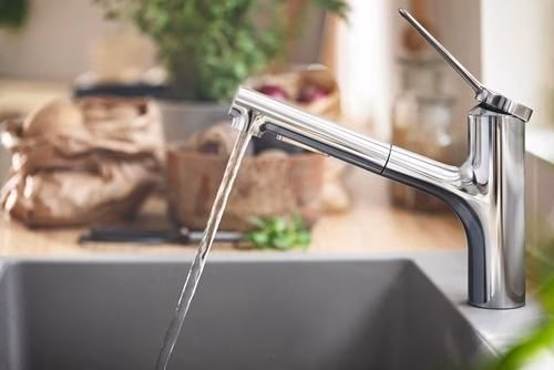 Detailbild 4074232 Hansgrohe Einhebel-Spültischmischer Zesis M33 150, Ausziehbrause, 2jet chrom