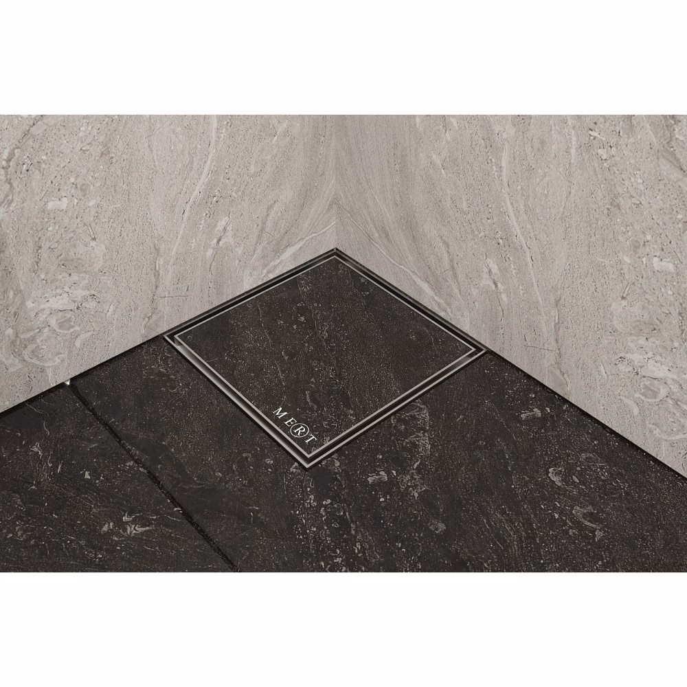 MERT Ablaufaufsatz 20x20cm Bodenablauf Design "FLIESEN"