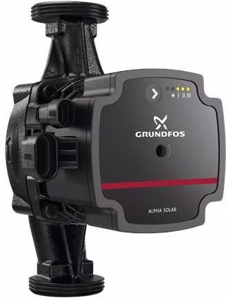GRUNDFOS Hocheffizienz Umwälzpumpe ALPHA Solar25-75 PN10 G1_1/2 180mm 1x230V