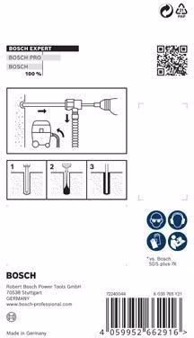 Detailbild 4003109 Hammerbohrer-Set EXPERT SDS Clean plus-8X Ø 8,0 mm Länge 225mm Arbeitslänge 100mm BOSCH