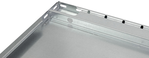 Andere Ansicht des Artikels Fachboden MULTIplus150, 1300 x 400 mm, verzinkt, ohne Befestigungsmaterial aus der Kategorie Stecksystem