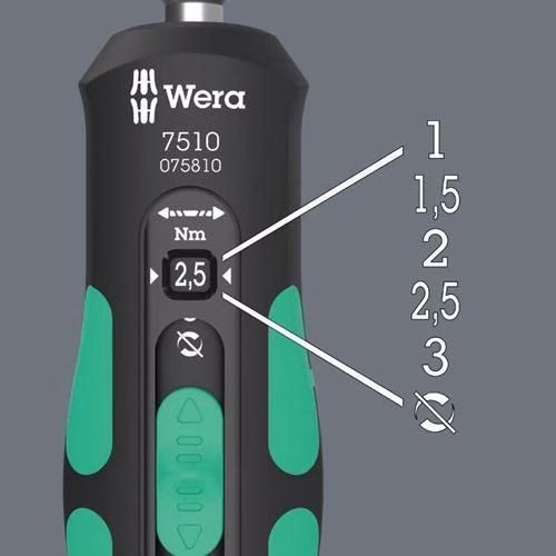 Detailbild 4069766 Drehmomentschraubendreher 7515 1/4 Zoll 2-6 Nm WERA