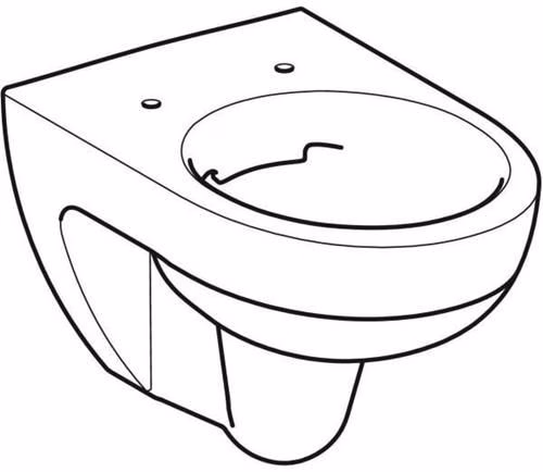 Technische Zeichnung 4041498 Geberit Renova Wand-WC Tiefspüler, Rimfree weiß