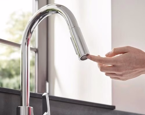 Hansgrohe Einhebel-Küchenmischer 240 FOCUS DN 15, mit Ausziehbrause chrom