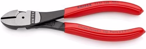 Tronchesi laterali lucide per impieghi gravosi, tipo 0, con rivestimento in plastica, KNIPEX, della categoria tronchesi laterali, codice articolo 4000810135
