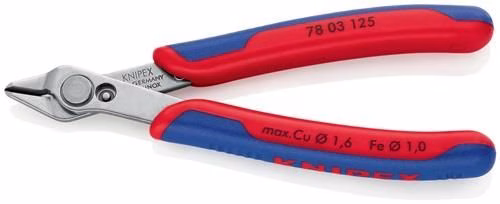 Detailbild 4050360 Elektronik-Seitenschneider Super-Knips® INOX Länge 125mm Form 0 Facette nein poliert KNIPEX
