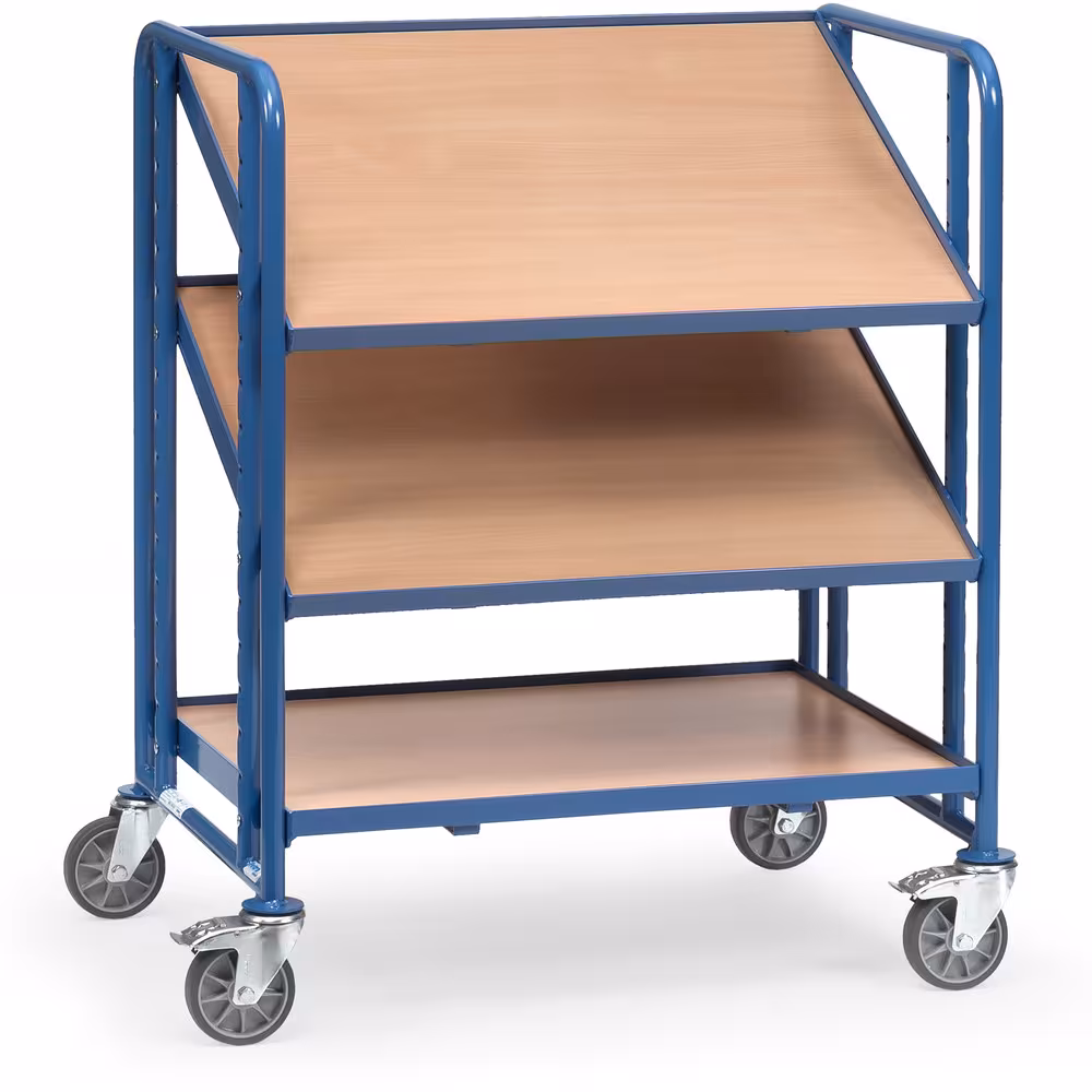 Eurokastenwagen 2391 Stahlrohr und Profilstahl-Konstruktion, pulverbeschichtet RAL 5007, Schraubkonstruktion aus der Kategorie Wagen mit der Artikelnummer 2391