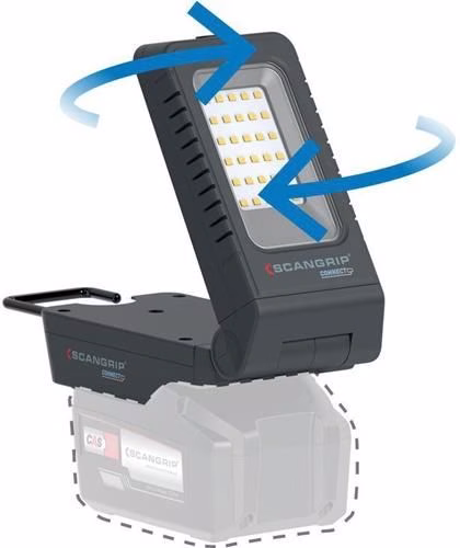 LED-Strahler BASIC CONNECT 97 W 1000 lm 5,2 Ah 18 V IP30 SCANGRIP