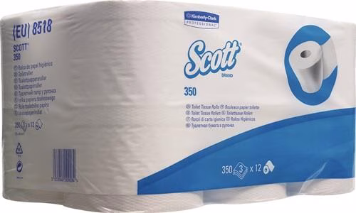 Toilettenpapier Scott 8518 3-lagig,Kleinrollen 36 Rollen à 350 Blatt SCOTT