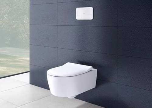 VILLEROY & BOCH Combi-Pack Avento 5656RS 370x530mm Oval Weiß Alpin CeramicPlus