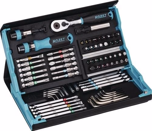 Coffret SmartCase 2200SC-31 de 73 embouts (fendus/PH/PZD/TX/TX avec ergot/hexagonal interne) de HAZET, de la catégorie Embouts et porte-embouts, référence 4000829880