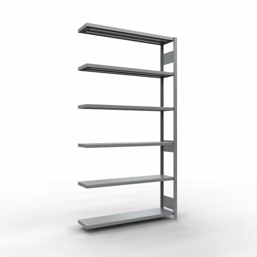 Anbauregal, Fachbodenregal Stecksystem MULTIplus250, 2500 x 1300 x 300 mm (HxBxT), 6 Fachböden, Längenriegel, verzinkt von der Marke Schulte Lagertechnik Anbauregal, Fachbodenregal Stecksystem MULTIplus250, 2500 x 1300 x 300 mm (HxBxT), 6 Fachböden, Längenriegel, verzinkt aus der Kategorie Anbauregal mit der Artikelnummer 12936-130-LR