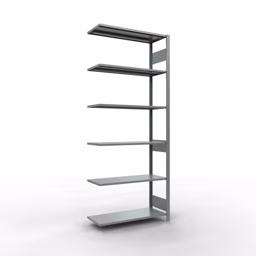 Abbildung Nr 11 des Artikels Anbauregal, Fachbodenregal Stecksystem MULTIplus85, 2500 x 1000 x 400 mm (HxBxT), 6 Fachböden, Längenriegel, verzinkt aus der Produktgruppe Stecksystem von der Marke Schulte Lagertechnik
