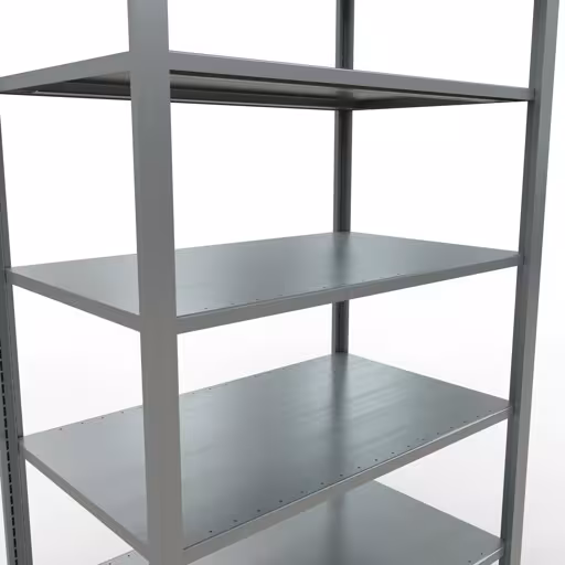 Abbildung Nr 15 des Artikels Grundregal, Büro-Fachbodenregal Stecksystem MULTIplus150, 2300 x 1000 x 600 mm (HxBxT), 7 Fachböden, Längenriegel, verzinkt, ohne Mittelanschlag aus der Produktgruppe Büroregale von der Marke Schulte Lagertechnik