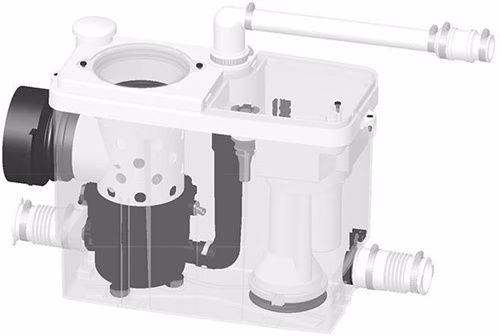 WC-Kleinhebeanlage SaniPack Pro UP weiß weiß SFA