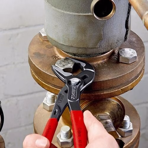 Wasserpumpenzange Cobra® ES Länge 180mm Spannweite 32mm poliert Kunststoff-Überzug KNIPEX