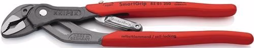 Pince multiprise SmartGrip®, longueur 250 mm, ouverture des mâchoires de 10 à 36 mm, revêtement plastique gris mat poli, par Knipex Pince multiprise SmartGrip®, longueur 250 mm, ouverture des mâchoires de 10 à 36 mm, revêtement plastique gris mat poli, de la catégorie pinces multiprises et pinces pour tuyaux, référence 4000810699