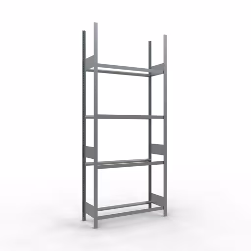 Abbildung Nr 9 des Artikels Grundregal, Räder-/Reifenregal, 2750 x 1150 x 400 mm (HxBxT), verzinkt, 4 Lagerebenen á 150 kg Fachlast pro Ebene aus der Produktgruppe Fachbodenregale von der Marke Schulte Lagertechnik