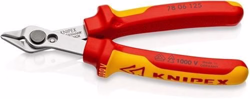 Elektronikseitenschneider Electronic Super-Knips Länge 125mm Form 0 Facette nein VDE KNIPEX von der Marke Knipex Elektronikseitenschneider Electronic Super-Knips Länge 125mm Form 0 Facette nein VDE KNIPEX aus der Kategorie Seitenschneider mit der Teilenummer 4000811090
