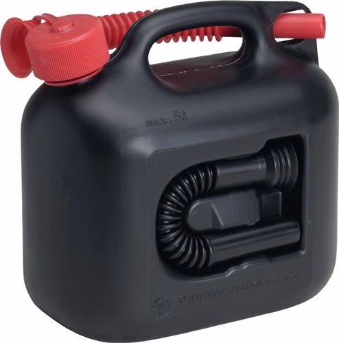 Kraftstoffkanister PREMIUM 5 l schwarz 2 Auslaufrohre L265xB147xH247mm HÜNERSDORFF von der Marke Hünersdorff Kraftstoffkanister PREMIUM 5 l L265xB147xH247mm HÜNERSDORFF aus der Kategorie Fässer, Kanister, Flaschen mit der Teilenummer 4000818957