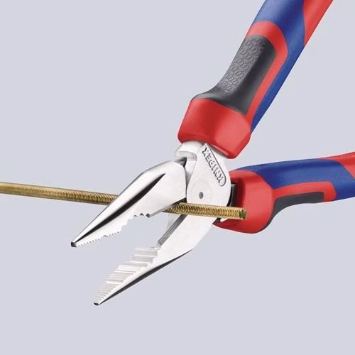Spitzkombizange Länge 145mm poliert Comfort-Griff schwarz atramentiert KNIPEX