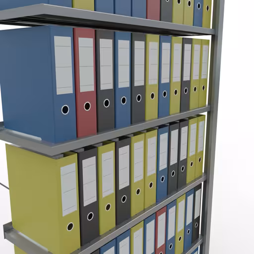 Anbauregal, Büro-Fachbodenregal Stecksystem MULTIplus85, 2300 x 1000 x 300 mm (HxBxT), 7 Fachböden, Kreuzstrebe, verzinkt, mit Anschlagleiste von Schulte Lagertechnik aus der Kategorie Büroregale