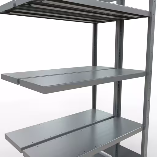 Andere Ansicht des Artikels Anbauregal, Doppelregal, Fachbodenregal Stecksystem MULTIplus250, 2000 x 1000 x (2x300) mm (HxBxT), 2x5 Fachböden, Längenriegel, verzinkt Andere Ansicht des Artikels Anbauregal, Doppelregal, Fachbodenregal Stecksystem MULTIplus250, 2000 x 1000 x (2x300) mm (HxBxT), 2x5 Fachböden, Längenriegel, verzinkt aus der Kategorie Fachbodenregale