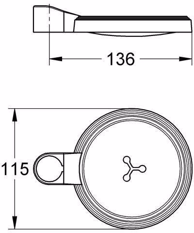 Seifenablage transparent matt transparent GROHE