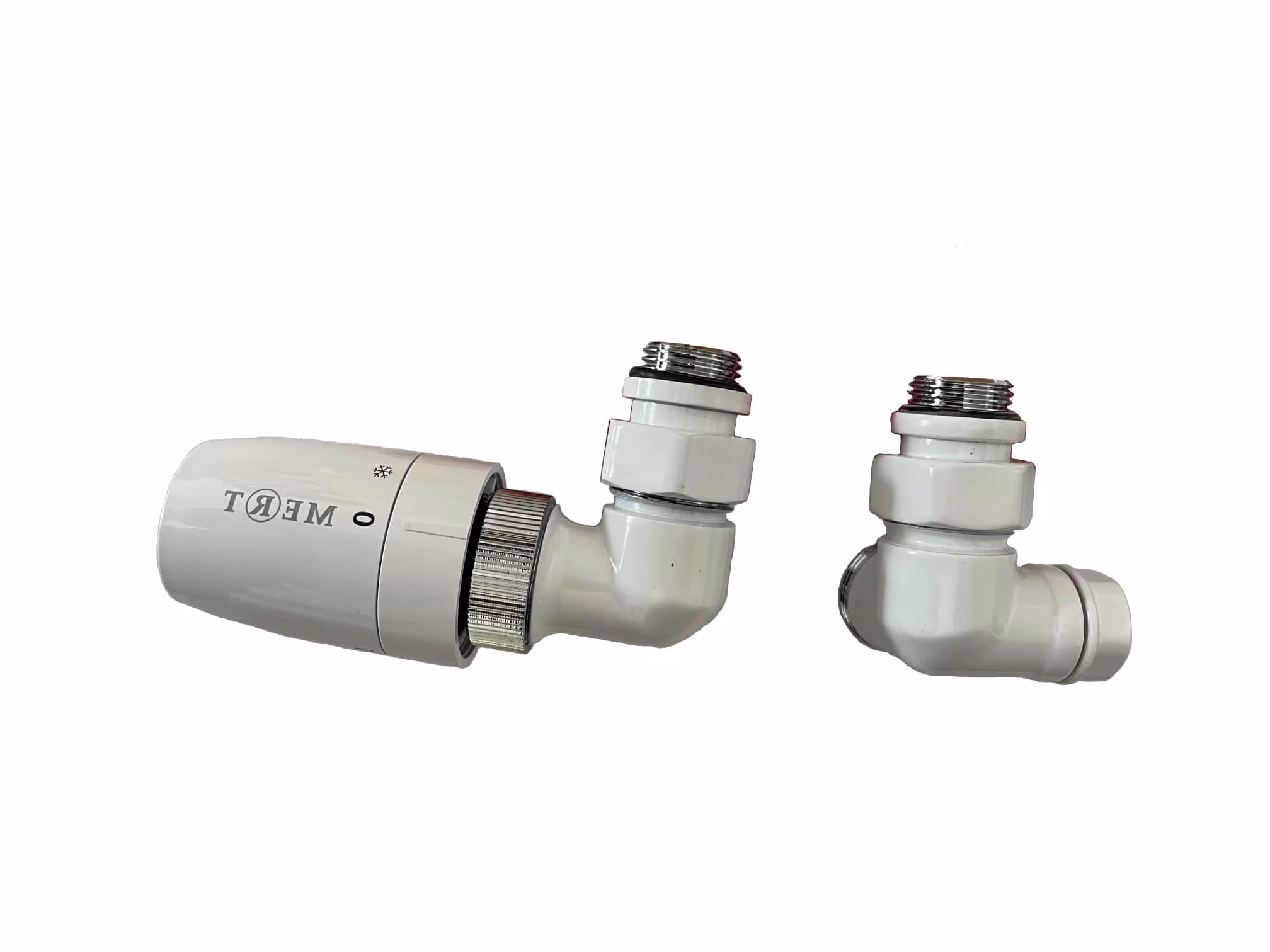 Design-TH-Winkel-Eck LINKS - Weiss von der Marke MERT Design-TH-Winkel-Eck Typ Ausrichtung: Links aus der Kategorie Heizkörpermontage & Anschlüsse mit der Artikelnr. 1000-TTSET-E-W-L