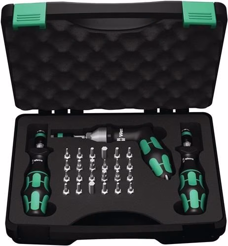 Drehmomentschraubendrehersatz 7440/41/42 27-teilig 0,3-6 Nm einstellbar WERA aus der Kategorie Drehmomentschraubendreher mit der Artikelnr. 4000828021