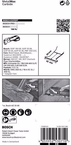 Tauchsägeblatt PAIZ 32 AIT Breite 32 mm Eintauchtiefe 50 mm 1 St. Starlock Plus 2608900019 BOSCH