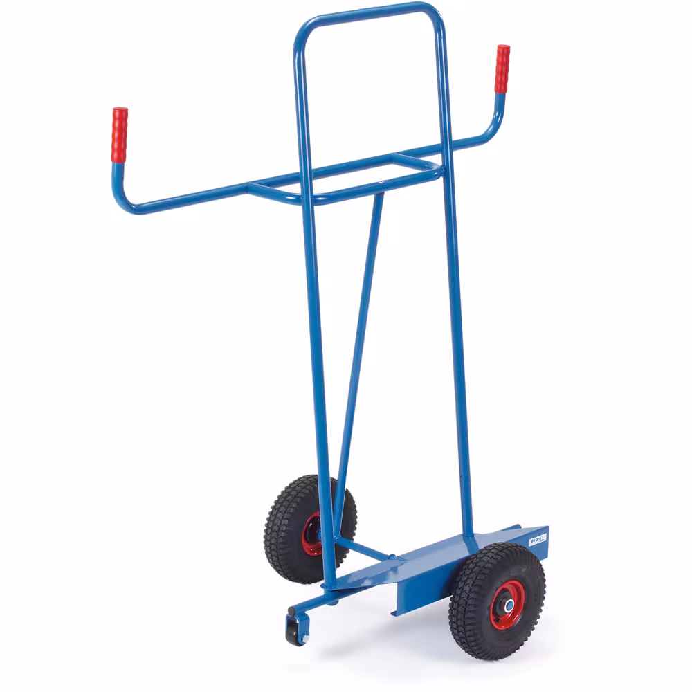 Plattenkarre Stahlrohr-Konstruktion mit Stahlblechschaufel, pulverbeschichtet blau RAL 5007 aus der Kategorie Plattentransport