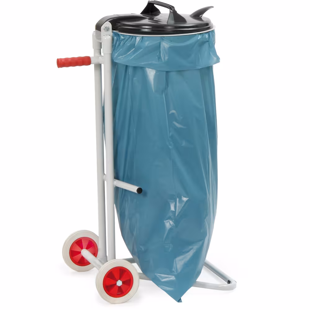 Abfallsammler 1386 lichtgrau RAL 7035, PVC-Deckel und Klemmring von der Marke Fetra Abfallsammler 1386 lichtgrau RAL 7035, PVC-Deckel und Klemmring aus der Kategorie Karren mit der Artikelnummer 1386