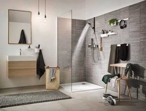 Hansgrohe Handbrause PULSIFY SELECT 105 3 Strahlarten Relaxation chrom