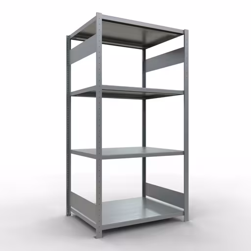 Grundregal, Fachbodenregal Stecksystem MULTIplus330, 2000 x 1000 x 800 mm (HxBxT), 5 Fachböden, Längenriegel, verzinkt von der Marke Schulte Lagertechnik Grundregal, Fachbodenregal Stecksystem MULTIplus330, 2000 x 1000 x 800 mm (HxBxT), 5 Fachböden, Längenriegel, verzinkt aus der Kategorie Grundregal mit der Artikelnummer 13980-LR