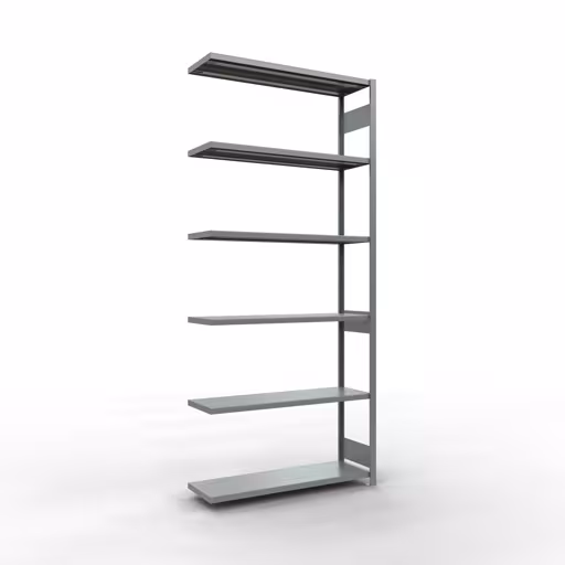 Abbildung Nr 11 des Artikels Anbauregal, Fachbodenregal Stecksystem MULTIplus250, 3000 x 1300 x 400 mm (HxBxT), 7 Fachböden, Längenriegel, verzinkt aus der Produktgruppe Stecksystem von der Marke Schulte Lagertechnik