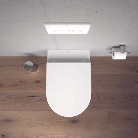 WC-Sitz mit SoftClose Scharniere Edelstahl, weiß Duravit