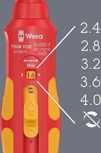 Detailbild 3997091 Drehmomentschraubendreher 7508 VDE Kraftform Safe-Torque Speed 9mm WERA