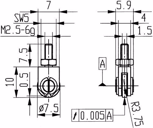 Messeinsatz Durchmesser 1,5mm M2,5 Stahl für Messuhren KÄFER von der Marke Käfer Messeinsatz passend zu Messuhren KÄFER aus der Kategorie Messuhren mit der Teilenummer 4000851642